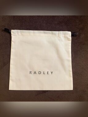 RADLEY Zcreme’ color smaller drawstring dust bag LNWOT